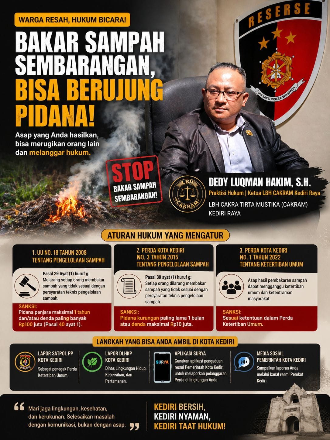 “Bakar Sampah Sembarangan, Warga Menjerit: Antara Tradisi Lama dan Jerat Hukum”