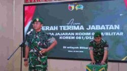 Pimpin Sertijab Danramil dan Perwira Staf, Dandim 0808/Blitar Tekankan Optimalisasi Kinerja Satuan