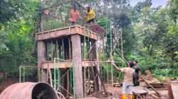 Pembuatan Tandon Air TMMD Ke-128 di RT 20 RW 07 Brabe Capai 50 Persen