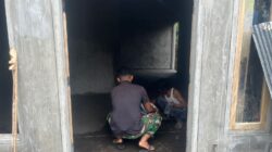 Percepat Pembangunan, Satgas Mulai Lakukan Plesteran Dinding RTLH Milik Khosinah