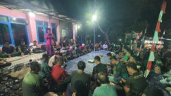Wujud Syukur Program TMMD Hampir Selesai, Warga Bersama Satgas Gelar Tasyakuran
