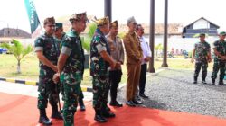 Tim Wasev Sterad TNI Melakukan Kunjungan Kerja Ke Lokasi Program TMMD Ke 128 di Desa Brabe