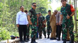Tim Wasev Sterad TNI Tinjau Sejumlah Titik Pembangunan TMMD Ke-128 di Desa Brabe