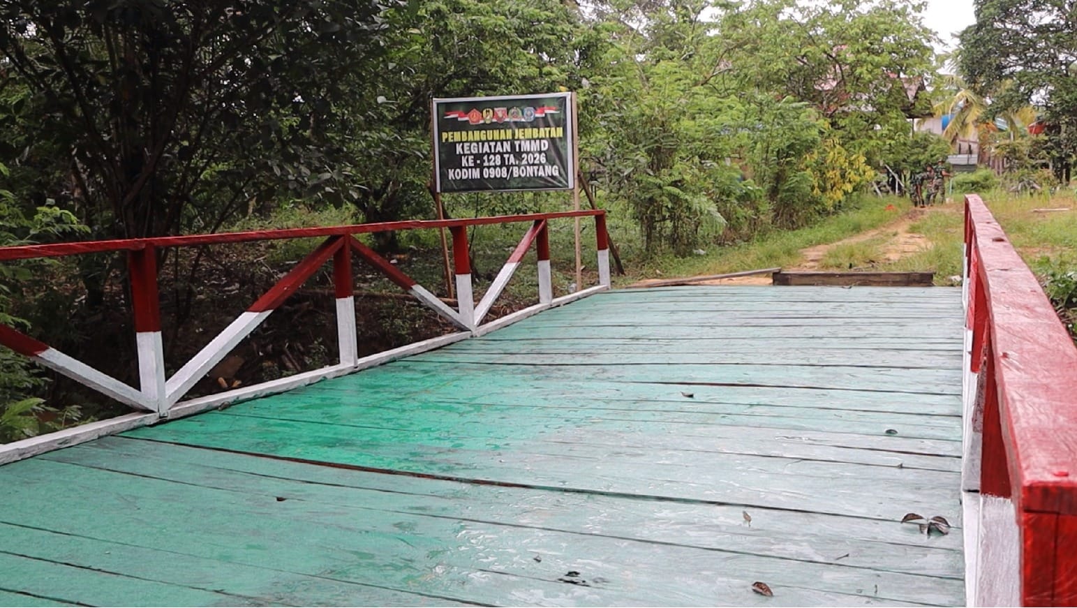 Jembatan TMMD Ke-128 Kodim 0908/Bontang Rampung, Warga Kini Nikmati Akses Lebih Aman