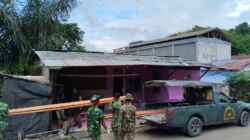 Satgas TMMD Ke-128 Kodim 0908/Bontang Mulai Rehab RTLH Sebagai Sasaran Fisik Tambahan Di Kelurahan Loktuan