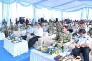 Panglima TNI Bersama Menteri Pertanian Melaksanakan Panen Raya Kedelai Ketahanan Pangan TNI AL di Nganjuk