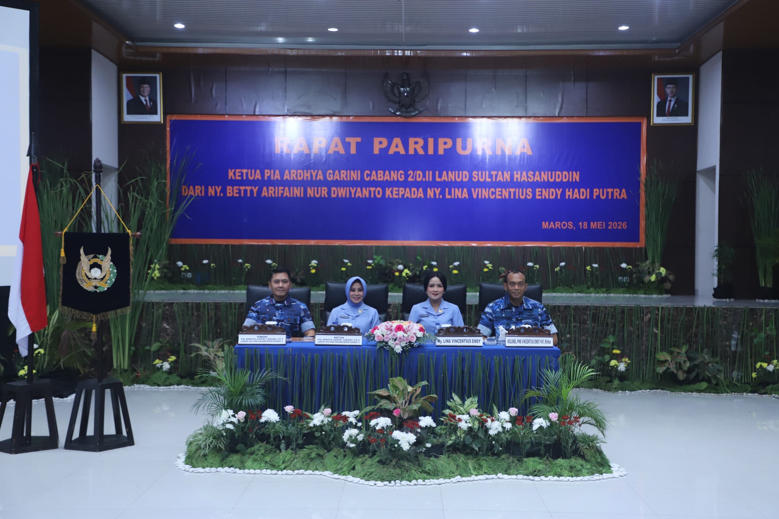 Rapat Paripurna PIA Ardhya Garini Lanud Sultan Hasanuddin Berlangsung Hangat dan Penuh Kekeluargaan