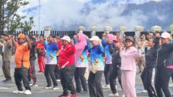 Kodim 1714/Puncak Jaya Bersama Pemda Laksanakan Jumat Sehat Yang Penuh Berkah