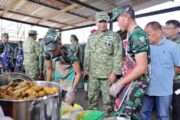 Wapang TNI Dampingi Menhan RI Tinjau Yonif TP 808/Mbaham Matta di Papua Barat