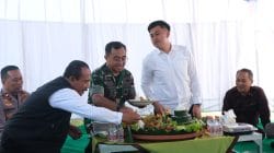 Akselerasi Pembangunan, Dandim 0808/Blitar Bersama Forkopimda Letakkan Batu Pertama Jembatan Garuda Sungai Ratu