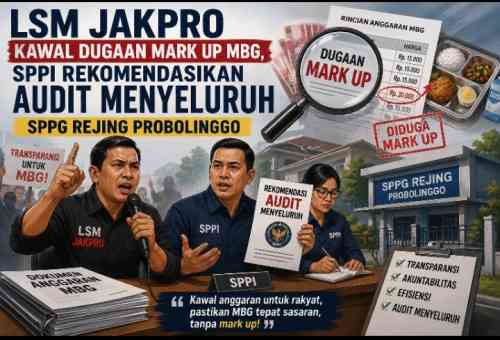Program MBG Diuji Transparansi, Dugaan Penggelembungan Harga di Rejing Minta Diusut Tuntas