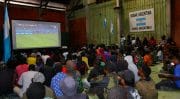 Kodim 1714/Puncak Jaya Gelar Nobar Piala Dunia 2026, Pererat Keakraban Bersama Masyarakat