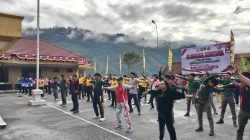Senam Jumat Sehat Gabungan TNI, Polri dan Pemda Kabupaten Puncak Jaya