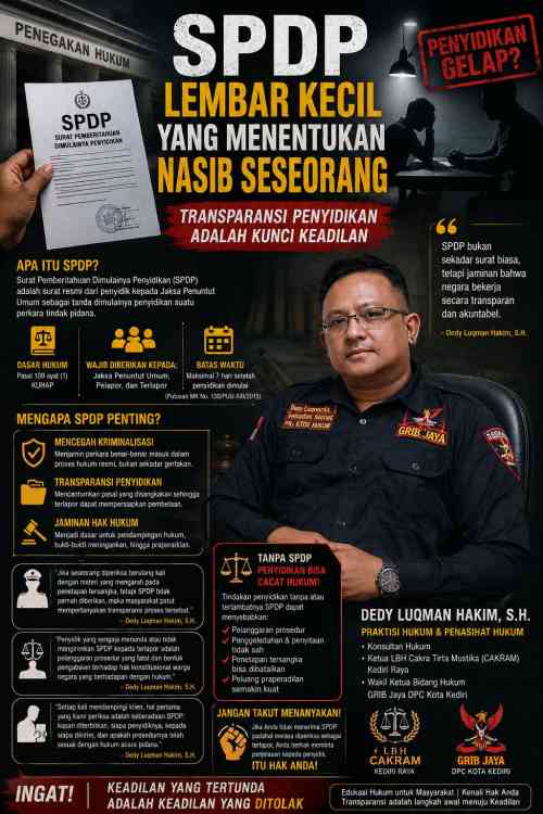 Dedy Luqman Hakim: SPDP Adalah Benteng Pertama Melawan Penyidikan Sewenang-wenang