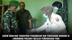 Kodim 0906/Kkr Tingkatkan Pengawasan dan Pencegahan Narkoba di Lingkungan Prajurit Melalui Pemeriksaan P4GN Kodim 0906/Kkr Tingkatkan Pengawasan dan Pencegahan Narkoba di Lingkungan Prajurit Melalui Pemeriksaan P4GN