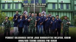 Perkuat Kolaborasi Untuk Jaga Kondusifitas Wilayah, Kodim 0906/Kkr Terima Audensi PWI Kukar