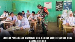 Lakukan Pengawasan Distribusi MBG, Babinsa Sebulu Pastikan Menu Makanan Higienis