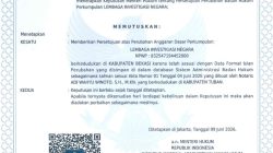 AHU PERUBAHAN LIN HASIL MUBESLUB SURABAYA RESMI TERBIT, DPD Bilang : OKNUM PEMBUAT GADUH HARUS HENTIKAN FITNAH