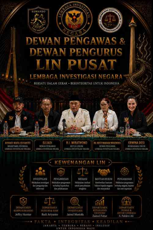 AHU PERUBAHAN LIN HASIL MUBESLUB SURABAYA RESMI TERBIT, DPD Bilang : OKNUM PEMBUAT GADUH HARUS HENTIKAN FITNAH