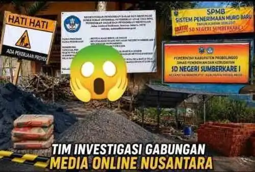 Proyek Revitalisasi SDN Sumberkare I Rp471 Juta Dipertanyakan