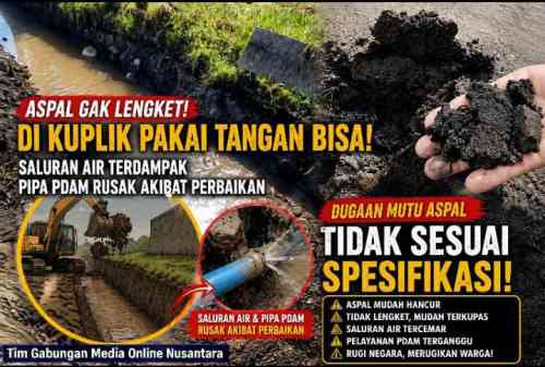 Louis H Minta Uji Mutu Aspal Proyek Jalan Nasional di Lingkar Utara Kota Probolinggo Rp44 Miliar yang Cepat Rusak