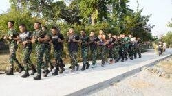 TMMD 129 Bojonegoro: Binsik Sore di Jalan Beton Baru Kedungpandan, Menjaga Fisik Sekaligus Hati Rakyat