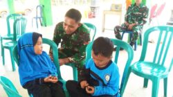 Ukir Senyum Anak Desa Kesongo, Sisi Humanis Satgas TMMD 129 Bojonegoro Sentuh Hati Warga