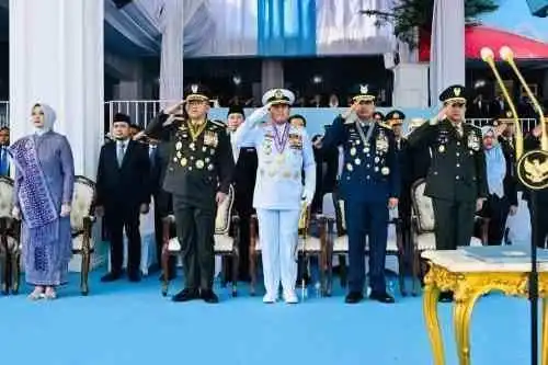 Panglima TNI Hadiri Peringatan HUT Ke-80 Bhayangkara, Perkuat Sinergi TNI-Polri