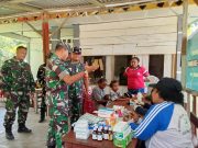 Sentuhan Kemanusiaan TMMD Ke-129, Satgas Kodim 1807/Sorong Selatan Gelar Pengobatan Gratis