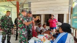 Sentuhan Kemanusiaan TMMD Ke-129, Satgas Kodim 1807/Sorong Selatan Gelar Pengobatan Gratis