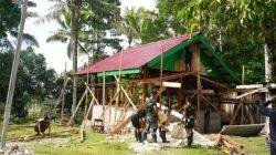 Pembangunan Rumah Semi Permanen TMMD Ke-129 Capai 58 Persen, Wujud Nyata Pengabdian TNI untuk Kesejahteraan Rakyat