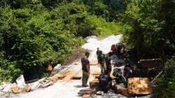 Rehab Jembatan TMMD Ke-129 Capai 55 Persen, Satgas TMMD Percepat Konektivitas dan Akses Masyarakat Kampung Sesor
