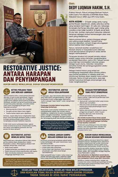 Menguak Sisi Gelap Restorative Justice: Benarkah Semua Perdamaian Lahir Tanpa Tekanan?