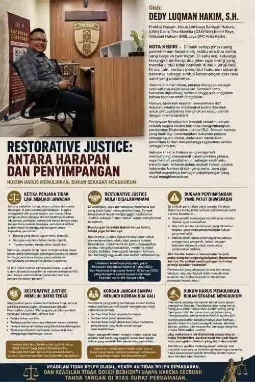 Menguak Sisi Gelap Restorative Justice: Benarkah Semua Perdamaian Lahir Tanpa Tekanan?
