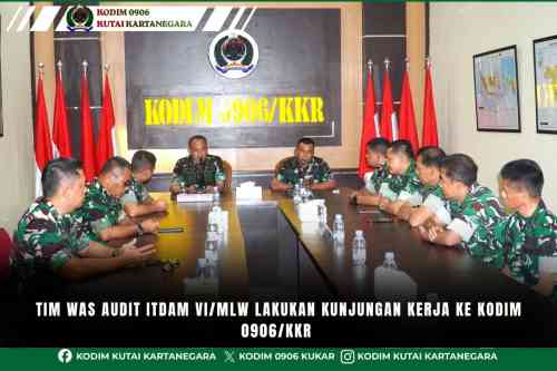 Tim Was Audit Itdam VI/MLW Lakukan Kunjungan Kerja ke Kodim 0906/Kkr Tim Was Audit Itdam VI/MLW Lakukan Kunjungan Kerja ke Kodim 0906/Kkr