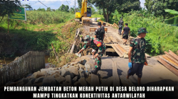 Pembangunan Jembatan Beton Merah Putih di Desa Beloro Diharapkan Mampu Tingkatkan Konektivitas Antarwilayah