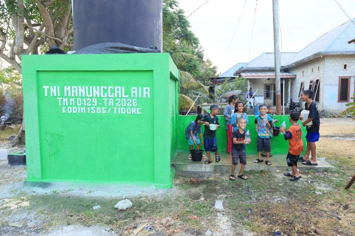 Senyum Anak-Anak di Tengah Air Bersih, Bukti Nyata TMMD Hadir untuk Warga