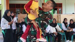 Senyum Polos Anak-Anak Kesongo, dan Sentuhan Hangat Anggota Satgas di Sela TMMD 129 Bojonegoro