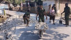 Menolak Menyerah pada Terik: Ketika Keringat Satgas TMMD 129 Bojonegoro dan Warga Kesongo Menyatu Demi Jalan Masa Depan