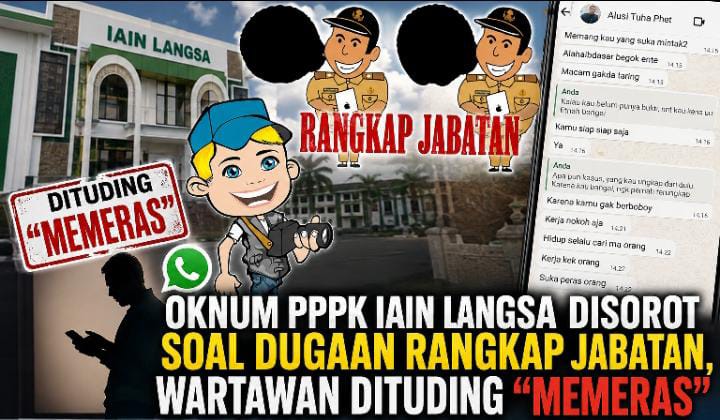 Wartawan Dituding “Memeras”, Polemik Dugaan Rangkap Jabatan PPPK IAIN Langsa Disorot