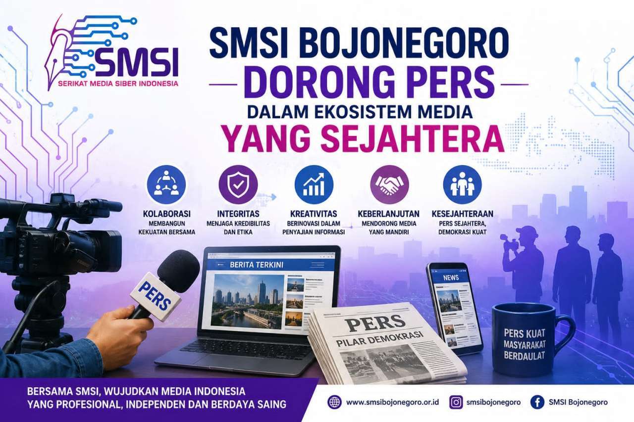 HUT ke-81 RI, SMSI Bojonegoro Dorong Pers Profesional dalam Ekosistem Media yang Sejahtera
