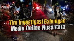 Luapan Air Diduga dari SPPG 04 Kedopok, Jalan Mastrip Licin dan Pengendara Terjatuh