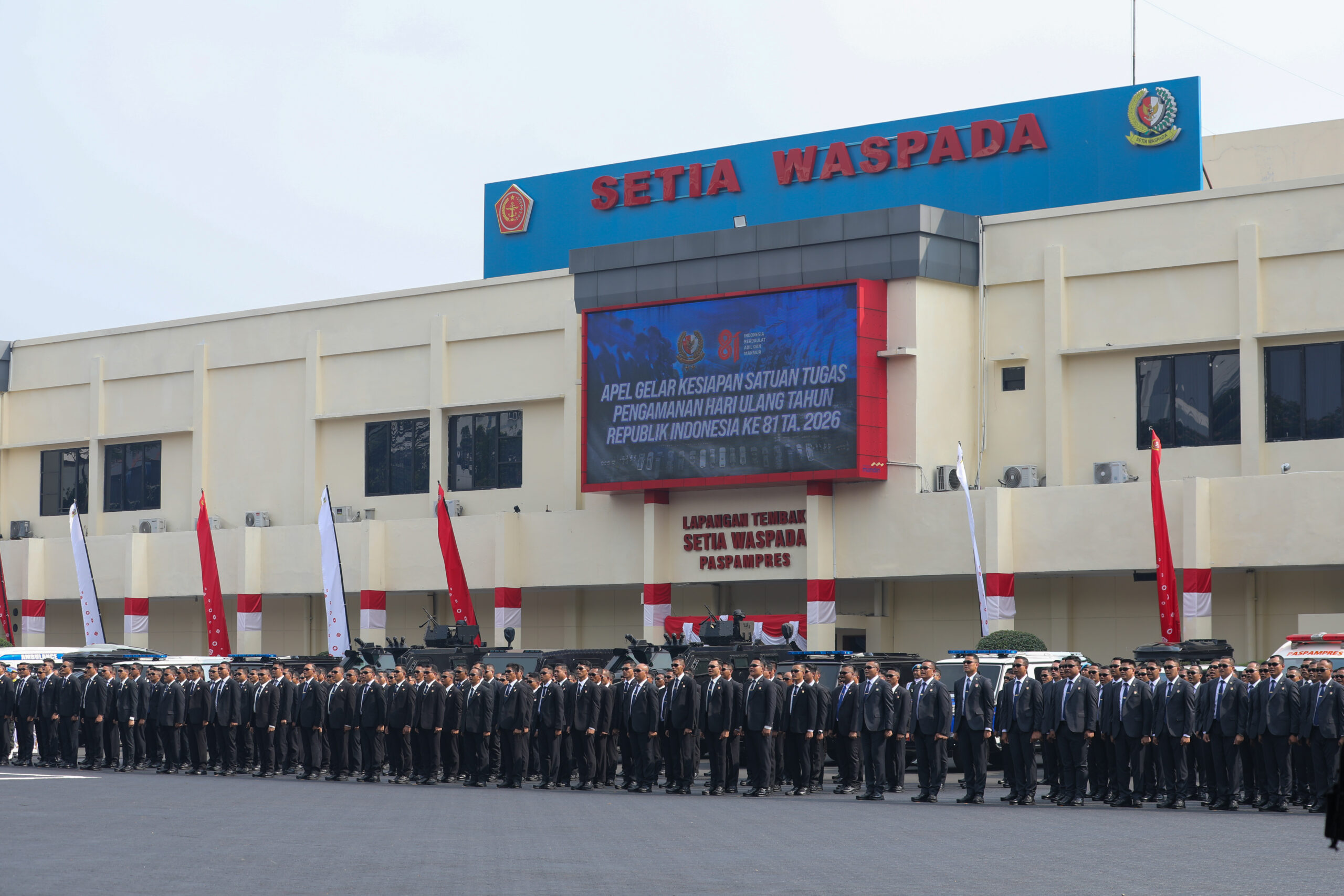 Ribuan Personel Dan Alutsista Paspampres Siap Amankan Rangkaian Hut Ke-81 RI