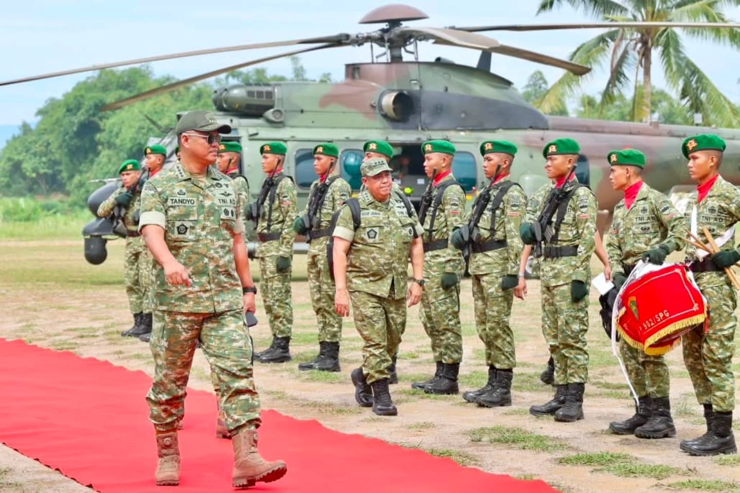 Wapang TNI Tinjau Kesiapan Yonif TP di Sumatera Utara