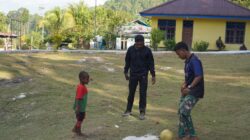Bukan Sekadar Membangun Desa, Satgas TMMD Ke-129 Hadirkan Keceriaan Bersama Anak-Anak Kampung Sesor