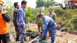Komandan Lanud Sjamsudin Noor Dampingi Pangkodau II Tinjau Langsung Penanggulangan Karhutla di Kalimantan Selatan