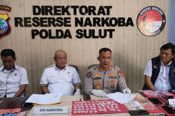 Polda Sulut Ungkap Tiga Kasus Narkoba dengan Penangkapan Empat Tersangka