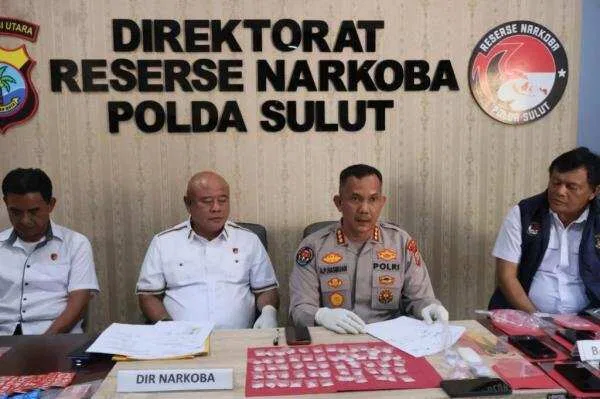 Polda Sulut Ungkap Tiga Kasus Narkoba dengan Penangkapan Empat Tersangka
