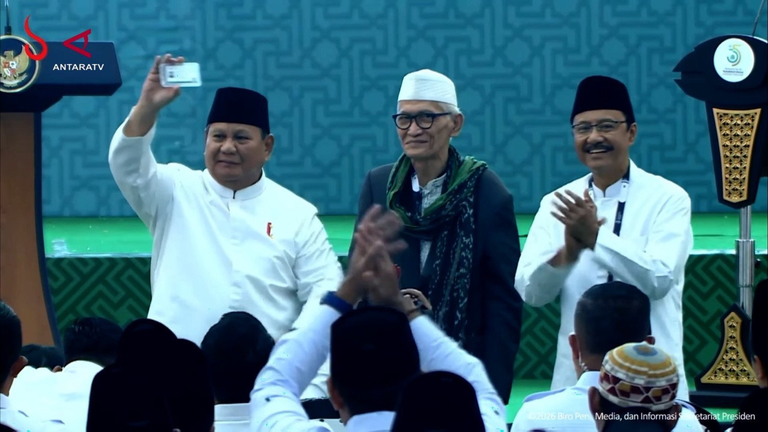 Prabowo Subianto Resmi Menjadi Anggota Nahdlatul Ulama