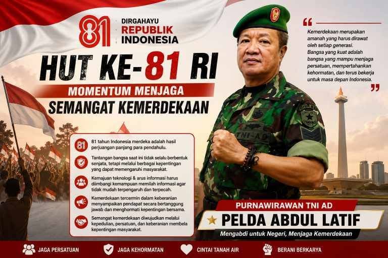 81 Tahun Indonesia Merdeka, Abdul Latif Tekankan Pentingnya Menjaga Persatuan 81 Tahun Indonesia Merdeka, Abdul Latif Tekankan Pentingnya Menjaga Persatuan